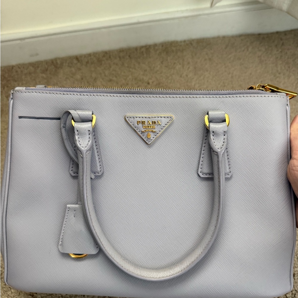 Prada Women’s Lilac Galleria Saffiano Leather Satchel